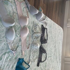 Victoria's Secret Bra Collection - Blue, Pink, Black Floral